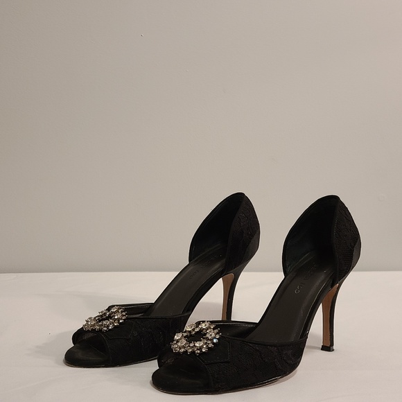 Black Lace Heel - Picture 1 of 4